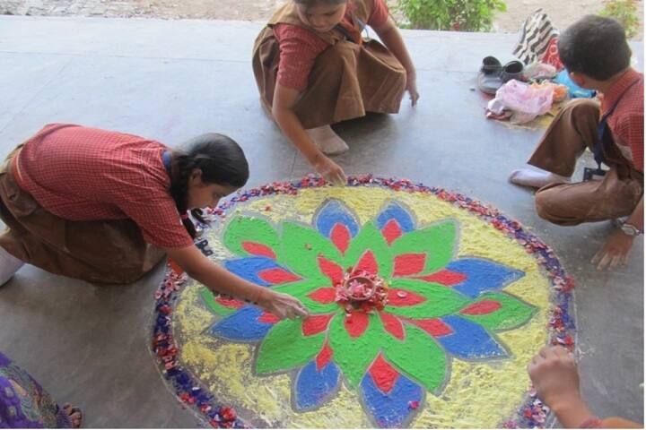St Pauls School-Rangoli Competition