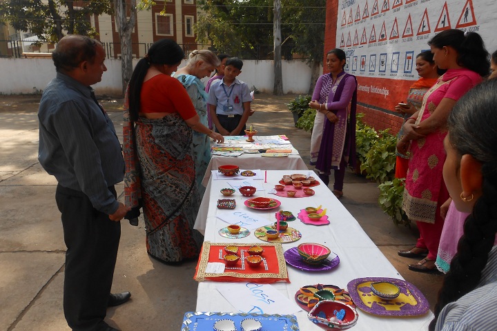 Government Model Senior Secondary School-Diyas Making Competition