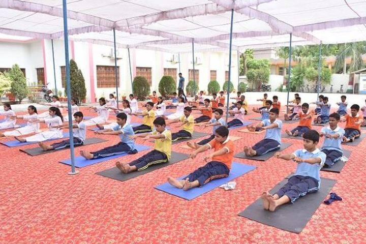 Uma Nath Singh Higher Secondary School-Yoga day
