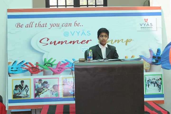 Vyas World School-Student Speech