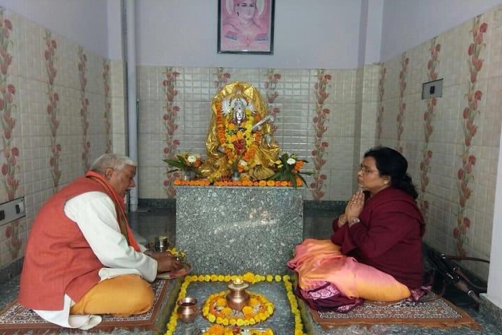Welfare Mission International School-Saraswati puja at school