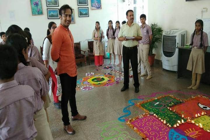Braj International Public School-Rangoli Competition
