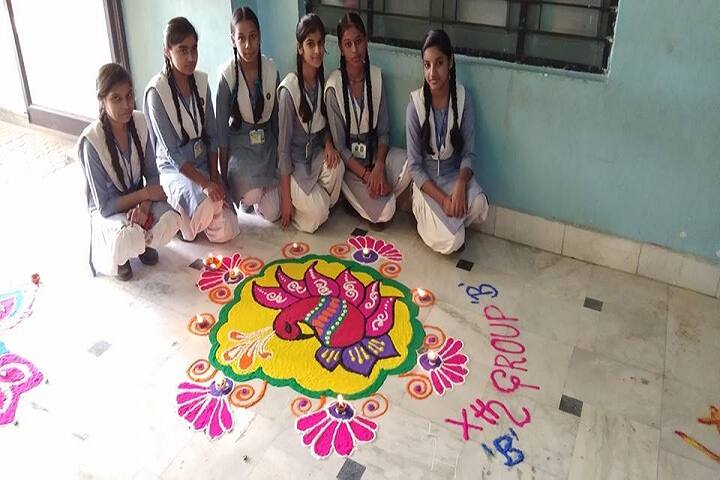 Chandra Shaikhar Senior Secondary Public School-Rangoli Competition