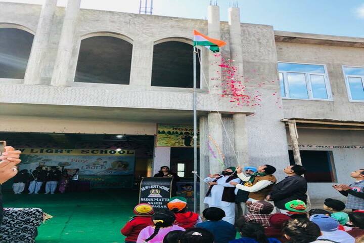 New Light School-Flag Hoisting