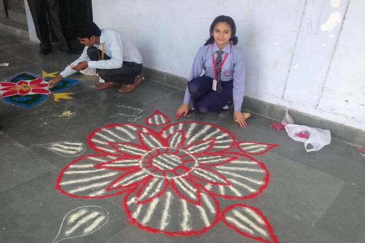 Sacred Heart School-Rangoli