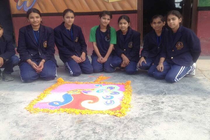 Sri Devi Dutt Chhimwal Memorial Public School-Rangoli Competition