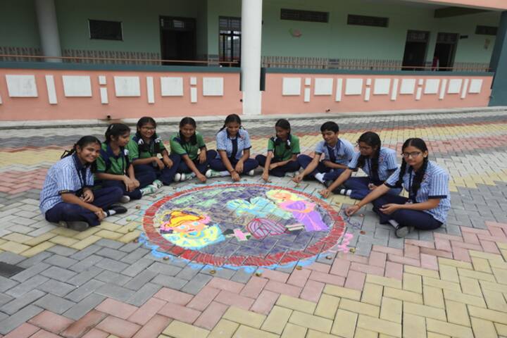 St MaryS Senior Secondary School-Rangoli Competition