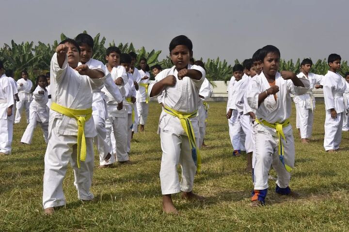 Explore International School-Karate Activity