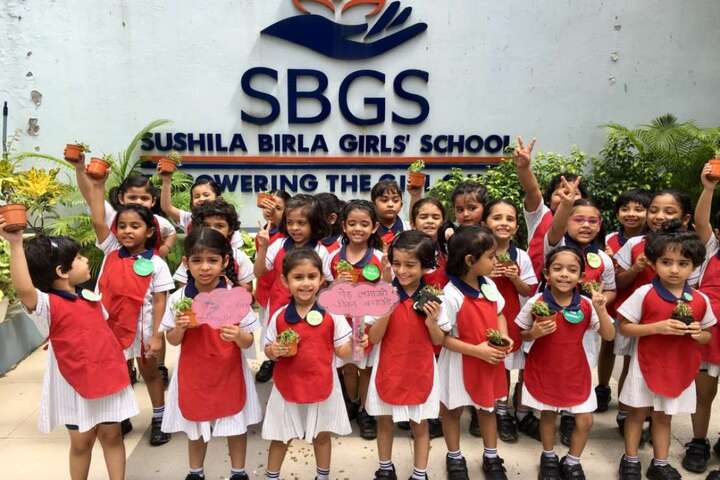 Sushila Birla Girls School-Tree Plantation