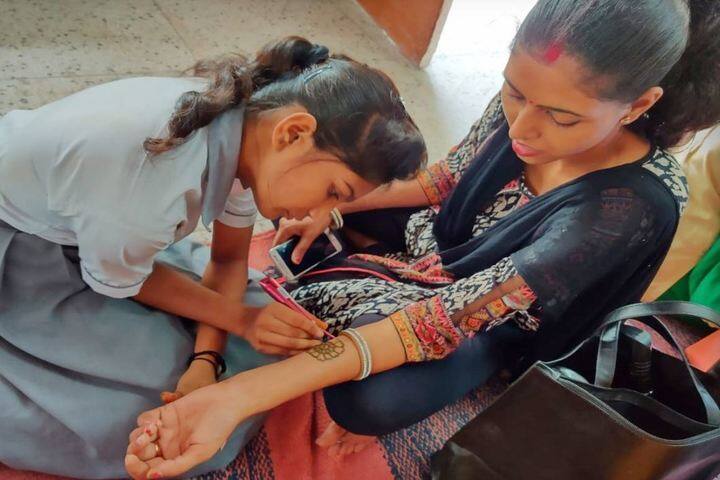 St M G Public School-Mehandi Design