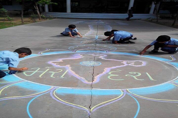 Divine International School-Events rangoli