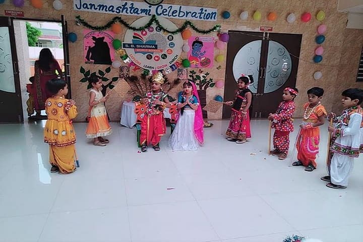S B Sharma World School-Events janmasthami