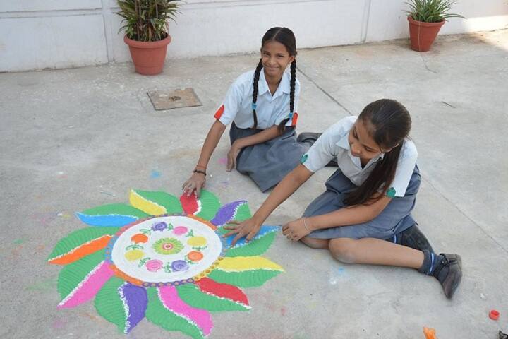 St PaulS High School-Events rangoli