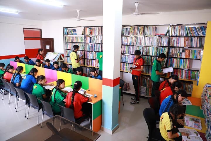 Adarsh Public School-Library with reading room