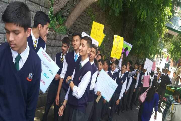 Shimla Public School-Rally On Tobacoo Day