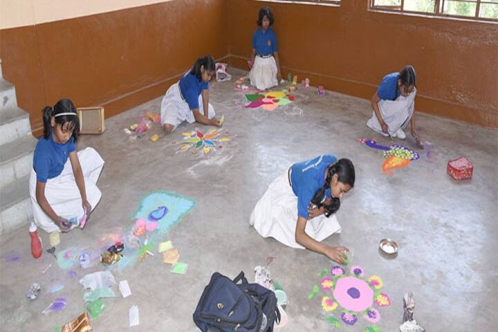 St Thomas School-Rangoli Competition