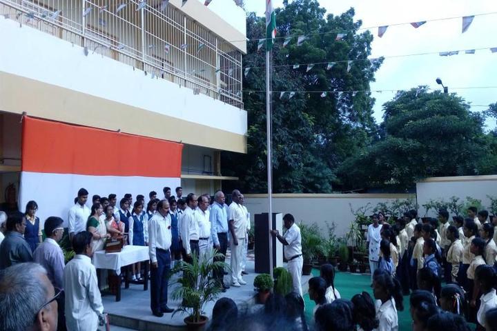 Andhra Association English School-Flag Hosting