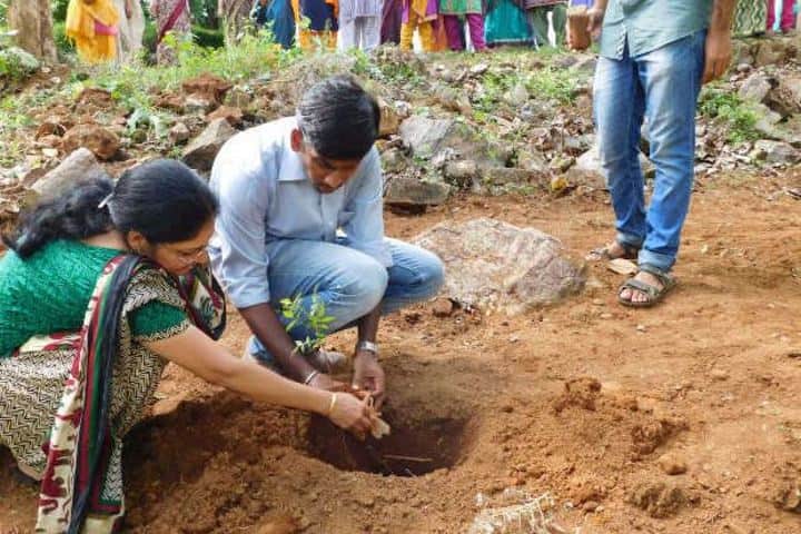 Sri Adwayananda Public School-Planting Tree
