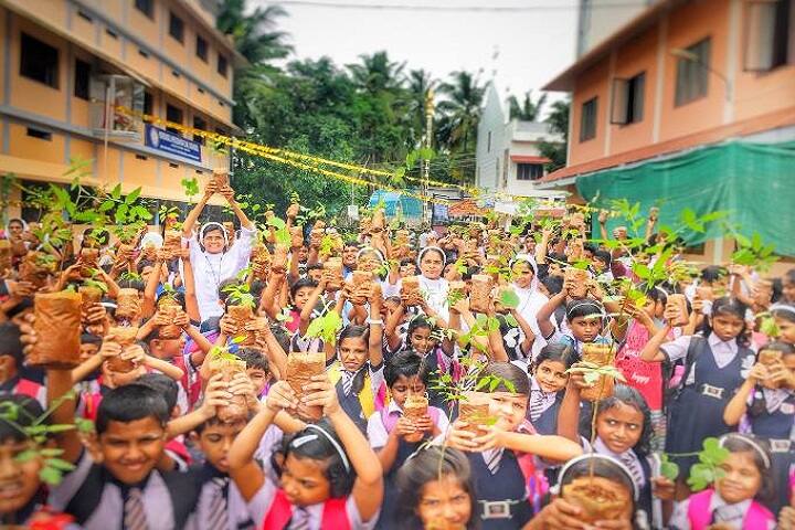 Nirmal Hrudaya E M School-Plantations