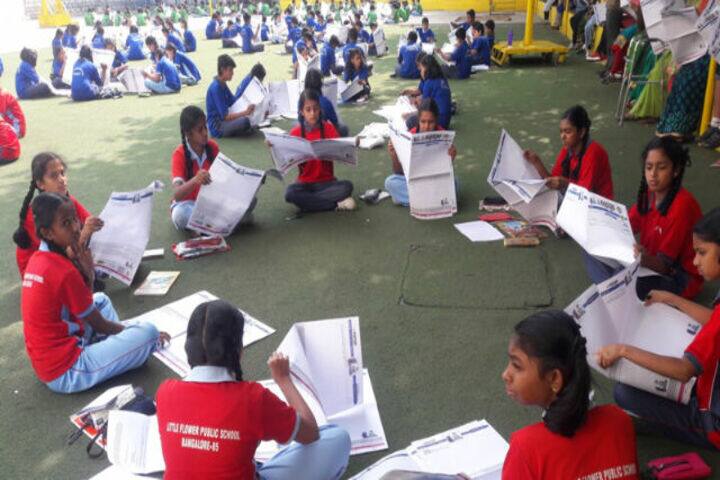 Little Flower Public School-News Paper Reading