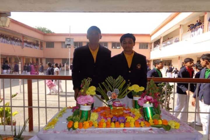 Dav Public School-Flower and Rangoli Decoration