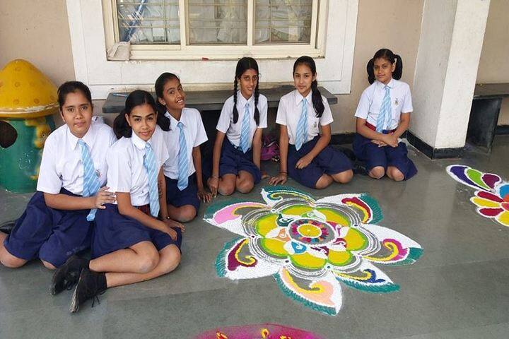 Barnes School and Junior College-Rangoli
