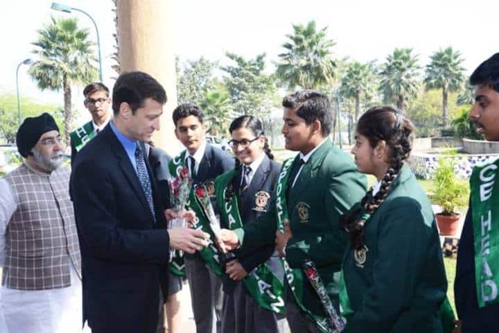 Delhi Public School-Welcoming The Guest