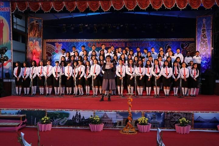 Cambridge School-Group singing