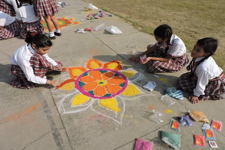 St Josephs Convent School-Rangoli Competition