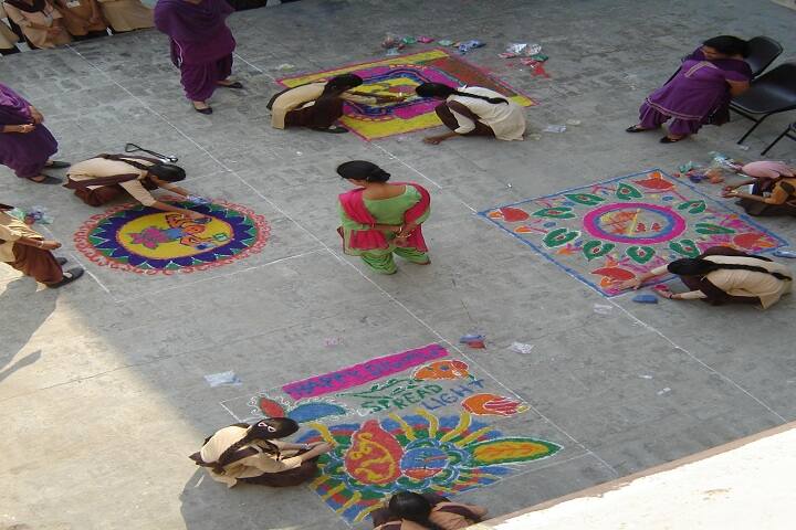 Jogindra Convent School-Rangoli