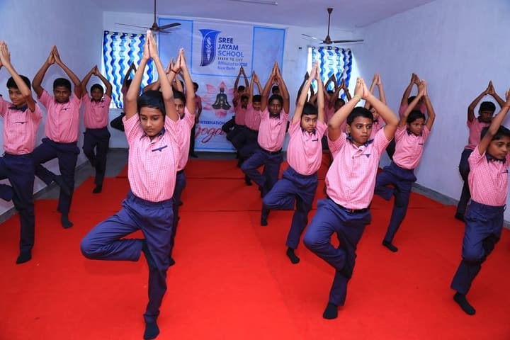 Sree Jayam School-Yoga Day