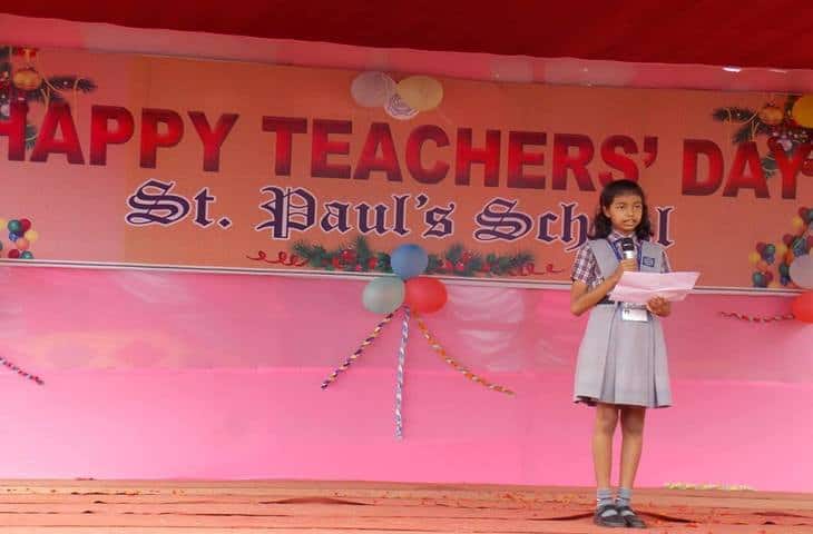 St Pauls School-Teachers day