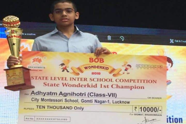 City Montessori Inter College-State Wonder Kid Champion