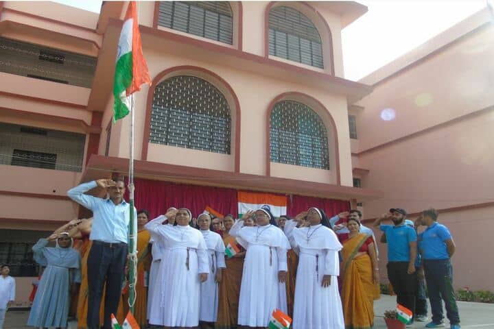 Christu Jyoti Convent School-Flag Hoisting
