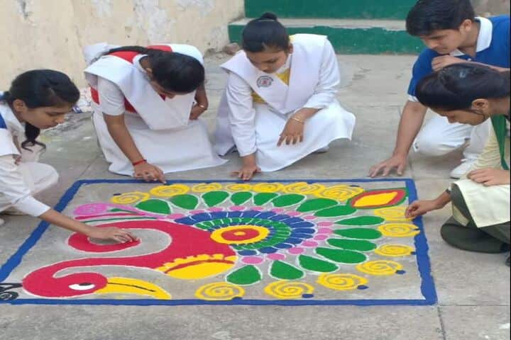 Bishop George School-Rangoli Competetion