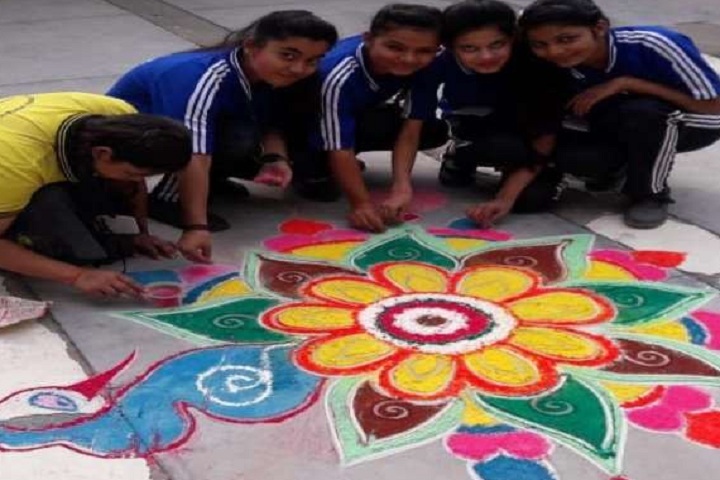 Sai Girls Public School-Rangoli Competition