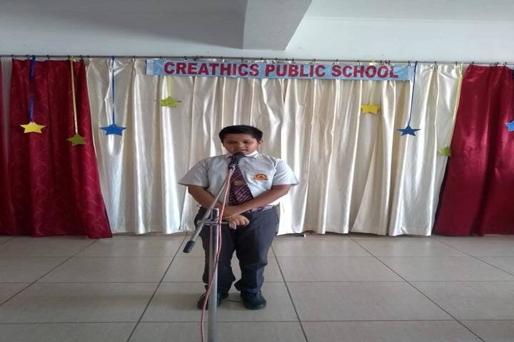 Creathics Public School-Elocution Competition