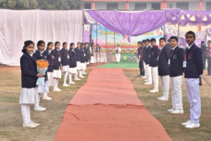 St Pushpa Senior Secondary School-Welcoming Guest
