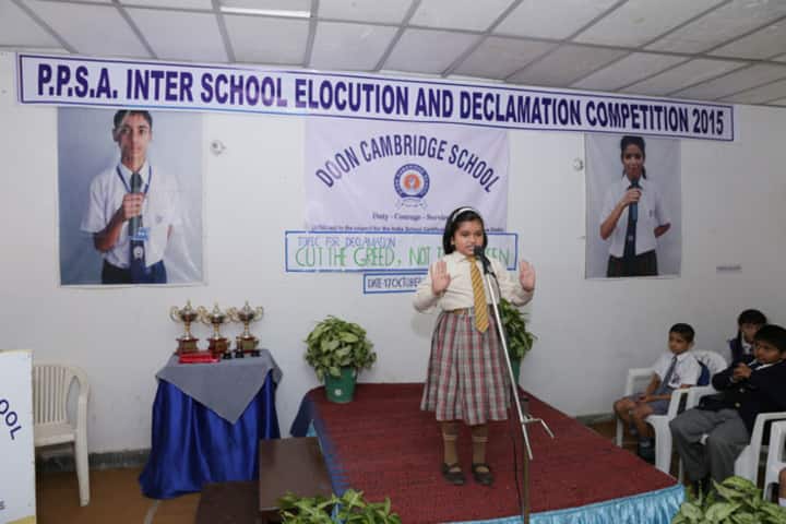 Doon Cambridge School-Declamation Competition