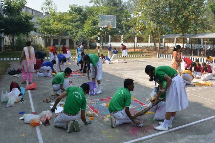 St Xavier School-Rangoli