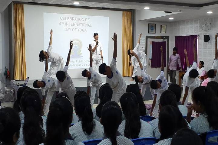 Contai Public School-Yoga Day