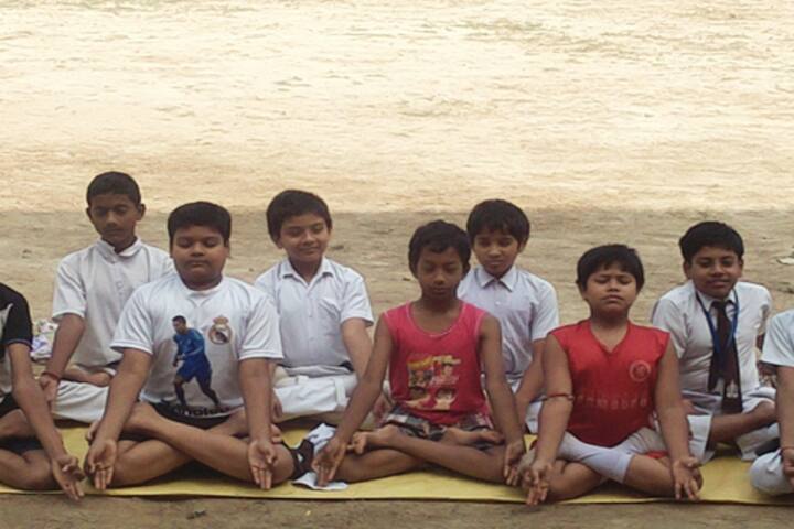 Belda English Medium School-Yoga Activity