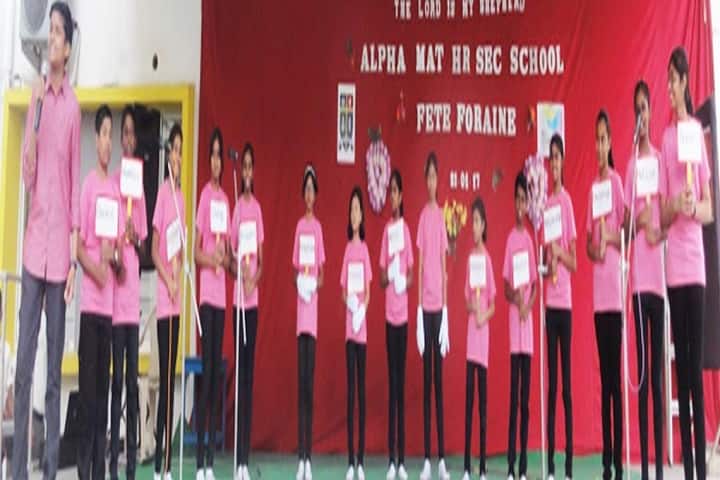 Alpha Matriculation Higher Secondary School-Singing