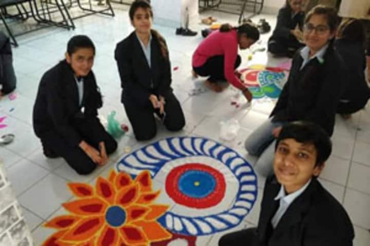Infocity Junior Science College-Rangoli Competition