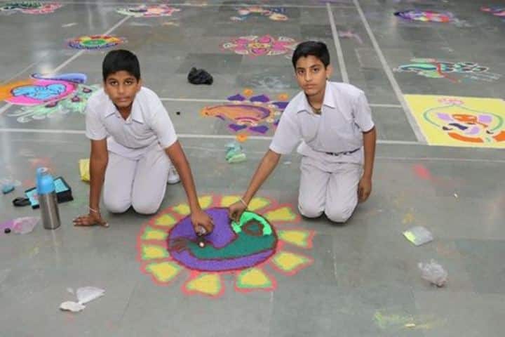 Rashtriya Sanskrit Model Senior Secondary School-Rangoli Competition