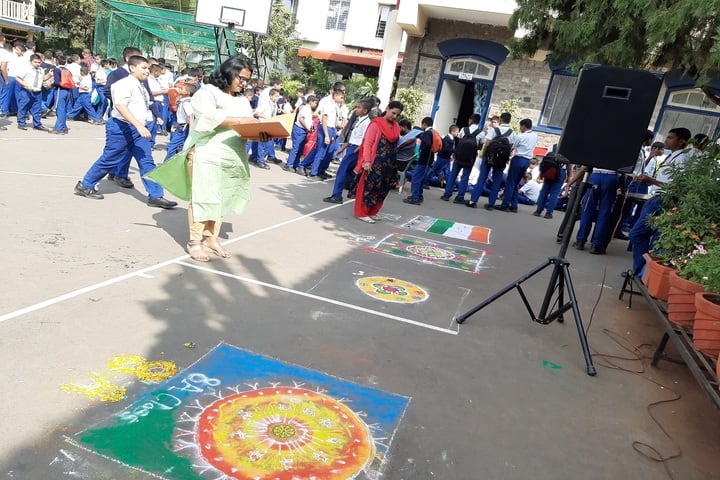 Sardar Dastur Hoshang Boys High School-Rangoli Competition