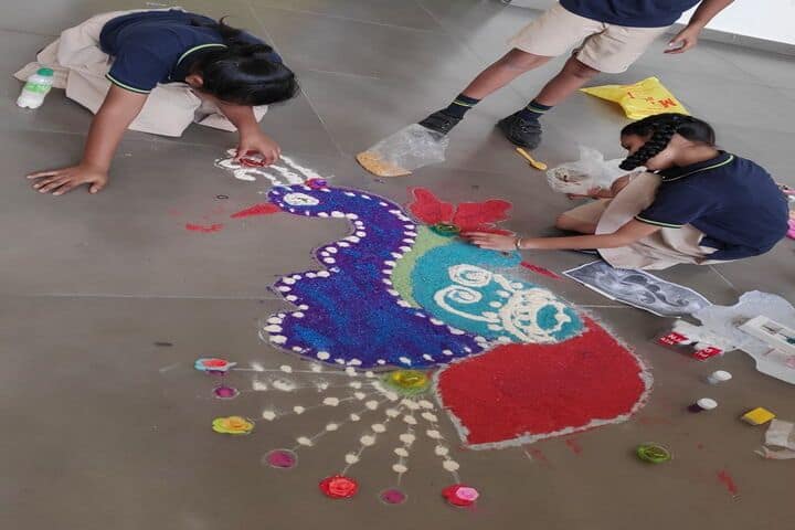 The Lakewood School-Rangoli Compitition