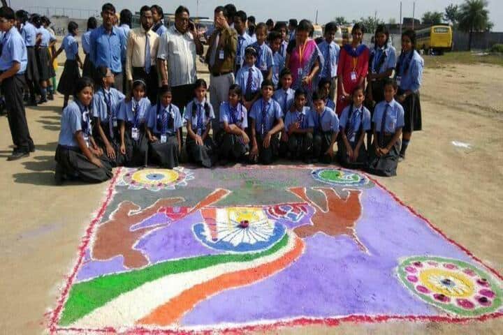 St Xaviers High School-Rangoli Competition