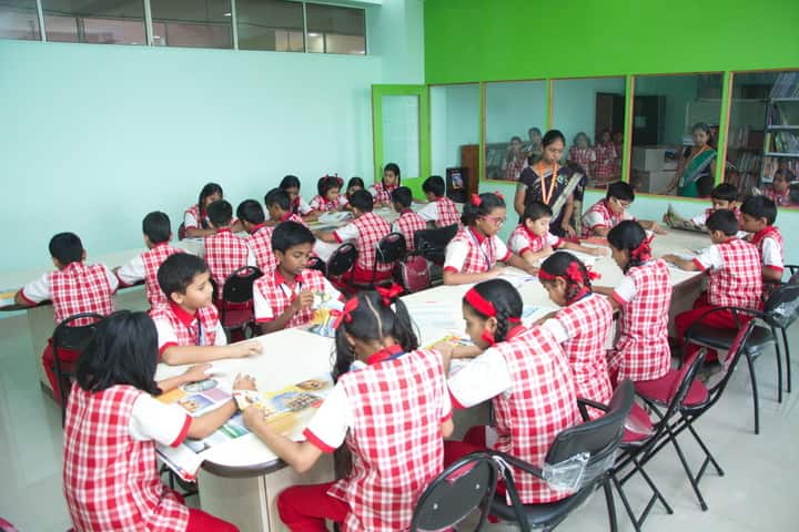 Jana Gana Mana English Secondary School-Library