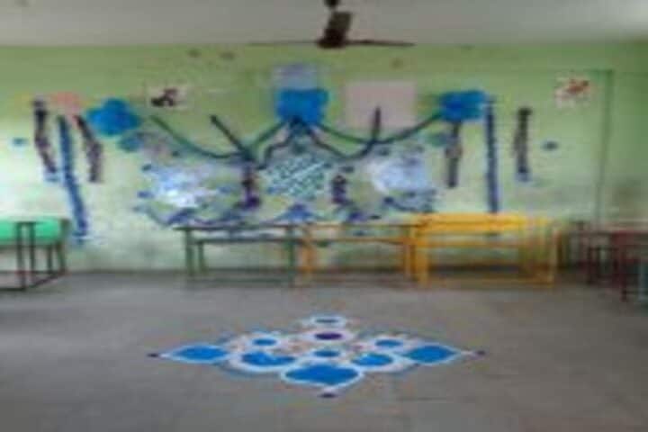 Priyadarshani School-Rangoli Competition